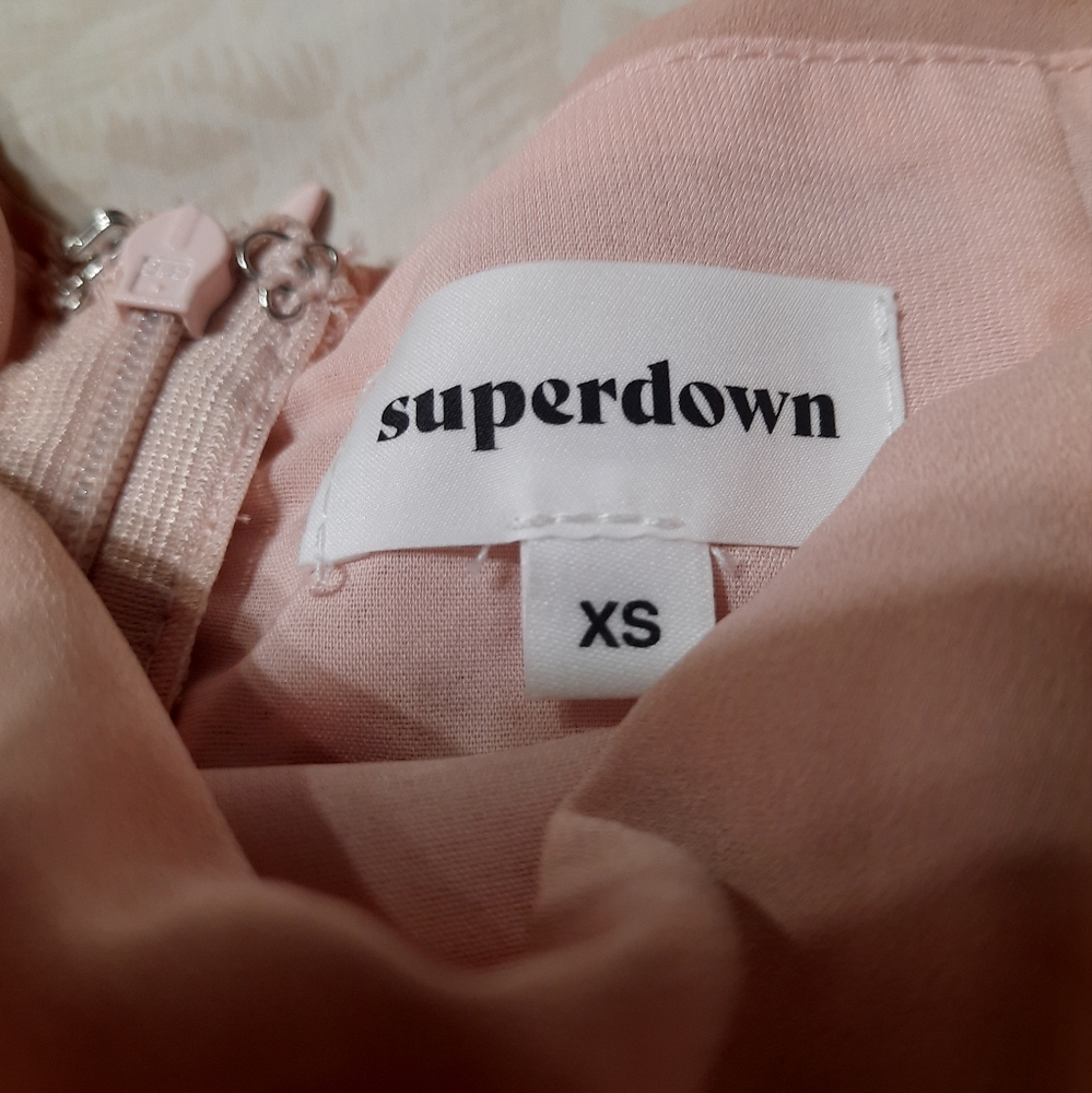 SUPERDOWN REVOLVE Ruched Skirt Ballet Whimsi Girly Ruffled Pink Sz XS - Picture 6 of 7